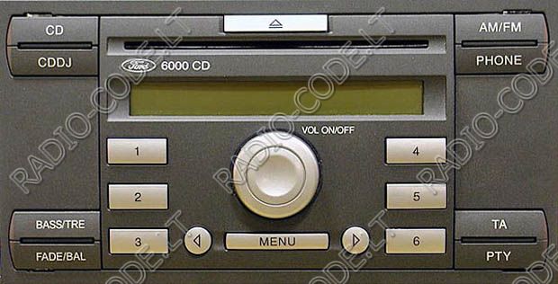 How to input code into ford radio